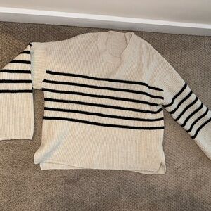 Striped Knit Sweater